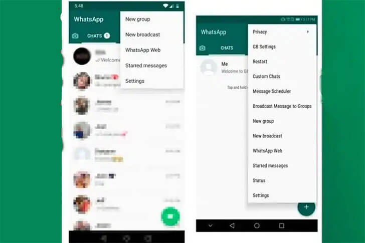 GB WhatsApp Status Setting
